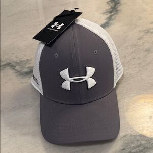 Under Armour Gray and White Men's Cap